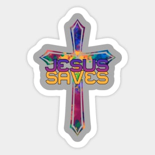 Jesus Saves Sticker